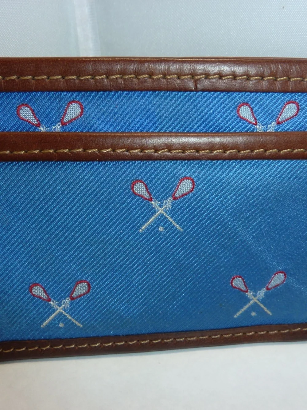 VINTAGE BIRD DOG BAY  LEATHER CREDIT CARD SLIM WALLET